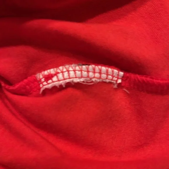 GUESS Orange Long Sleeve Wrap Top with Side Zipper. Size Small - Picture 15 of 15